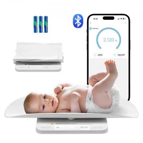 Smart Bluetooth Infant Weight Digital Scale with Hold Function — Baby Scale, VEVOR