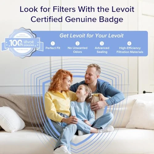 Air Purifier for Home Allergies Pets Hair in Bedroom, Covers Up to 1095 ft², 3-in-1 Filter with HEPA Sleep Mode — Air Purifier, LEVOIT