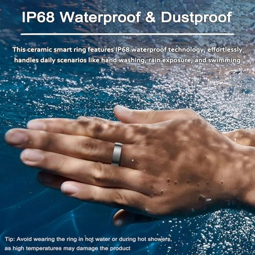 Ceramic Smart Health Ring with Sleep Tracker and Heart Rate Monitor — Smart Ring, Shenzhen Xinzhiyan Technology Co., Ltd.