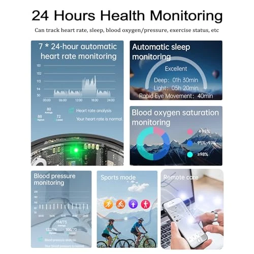 Upgraded Smart Ring Health Tracker with Sleep, Step, Heart Rate, Blood Oxygen Monitoring — Smart Ring, Shenzhen Xinzhiyan Technology Co., Ltd.