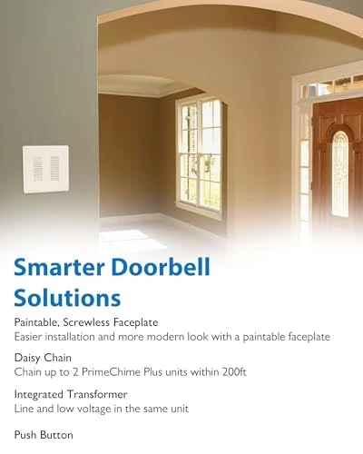 Electric Doorbell Kit with Selectable Ring Chimes — Video Doorbell, NICOR Lighting