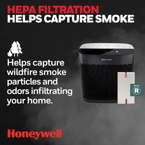 HEPA Air Purifier for Extra-Large Rooms with Air Quality Monitor — Air Purifier, Honeywell