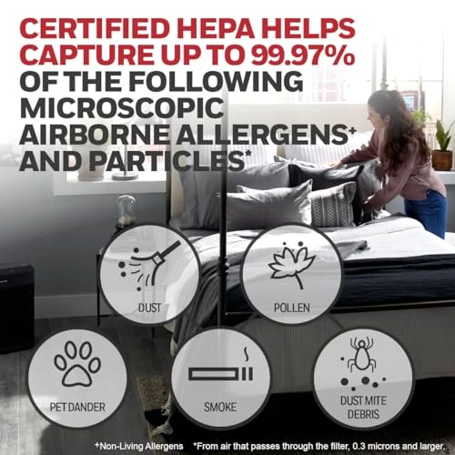 HEPA Air Purifier for Extra-Large Rooms with Air Quality Monitor — Air Purifier, Honeywell