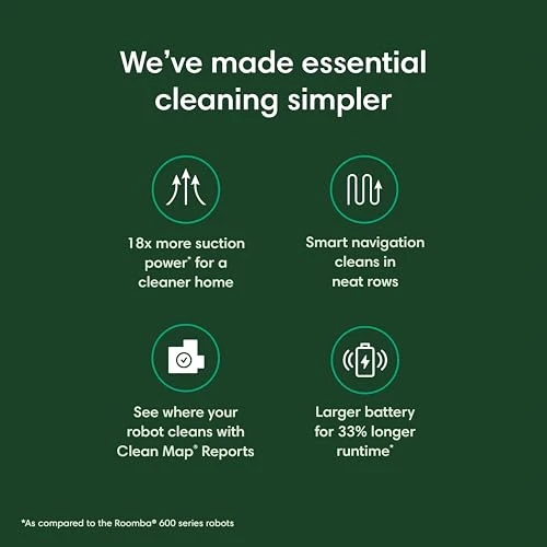 Essential Vac Robot Vacuum - Smart Navigation, Multi-Surface Cleaning — Robot Vacuum, iRobot