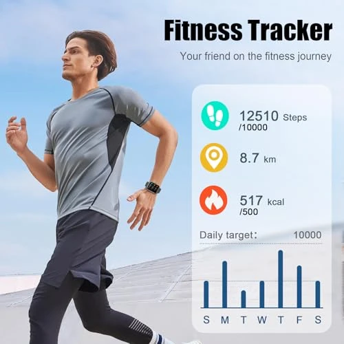 1.96" Fitness Tracker Smartwatch with Heart Rate Monitor — Fitness Tracker, Coucur