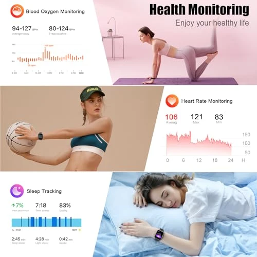 1.96" Fitness Tracker Smartwatch with Heart Rate Monitor — Fitness Tracker, Coucur
