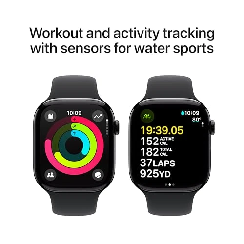 Smartwatch with Fitness Tracker, ECG App, Always-On Display, Water Resistant — Smart Watch, Apple