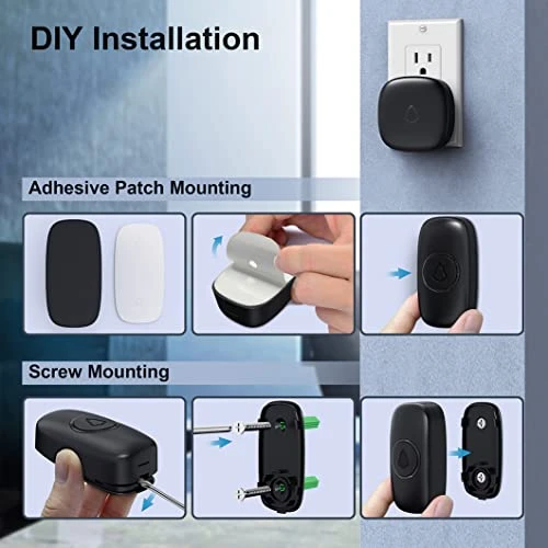 Wireless Doorbell with 2 Receivers and 2 Push Buttons — Video Doorbell, SECRUI