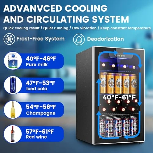 Mini Fridge Beverage Refrigerator Cooler — Smart Refrigerator, Electactic