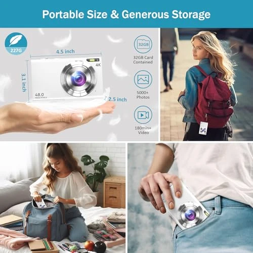 Digital Camera for Vlogging and Photography, FJFJOPK