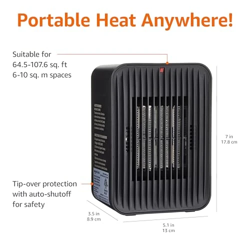 Ceramic Space Heater, Amazon Basics