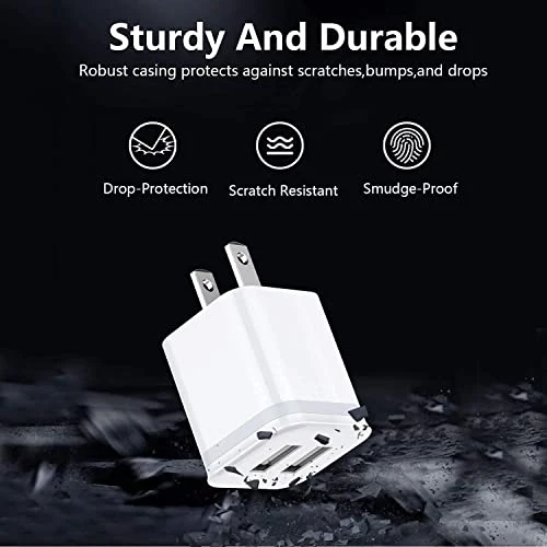 Dual Port USB Wall Charger 3-Pack — Power Bank, LUOATIP
