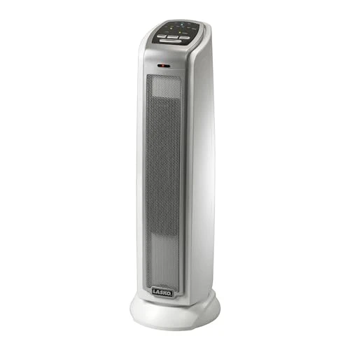 Oscillating Ceramic Tower Space Heater with Timer and Overheat Protection, Lasko