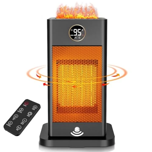1500W PTC Fast Heating Space Heater with Humidifier and 3D Flame Effect, Verminget