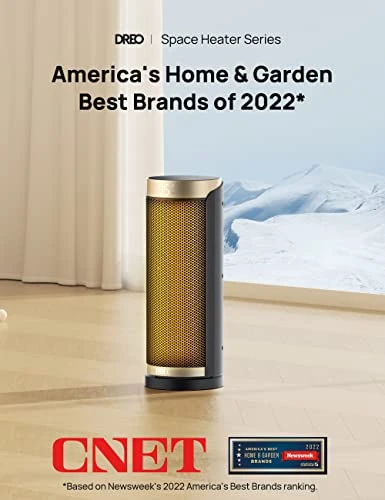 Space Heater with Thermostat, Oscillation, and Remote, Dreo