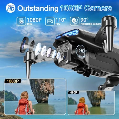 FPV Foldable Drone with 1080P HD Camera — Drone, Naseto