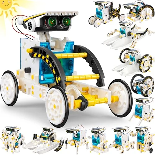 13-in-1 Solar Power Robots Creation Toy, Educational DIY Robotics Kit, Bottleboom
