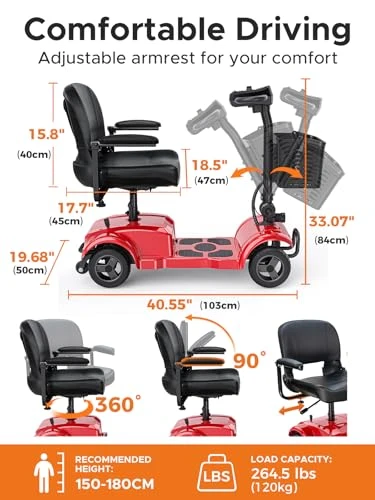 Folding 4 Wheel Mobility Scooter — Electric Scooter, ENGWE