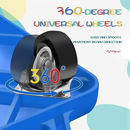 Kids Sports Scooter Board with 360-Degree Wheels and Handles, tujol