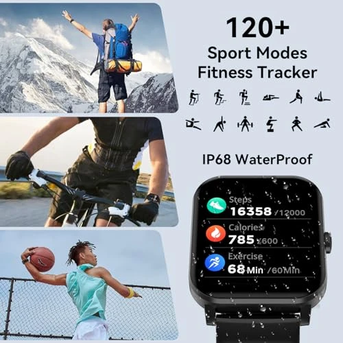 Smart Watch with HD Touch Screen, Health Monitoring, and Bluetooth Calling — Smart Watch, ganopterygon