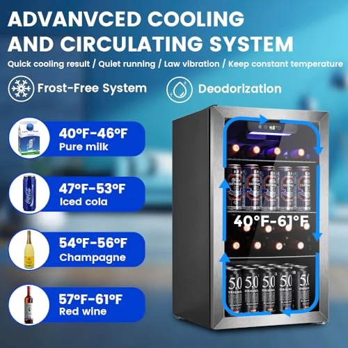 Mini Fridge Beverage Cooler — Smart Refrigerator, Electactic
