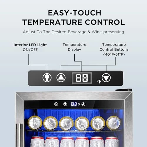 Mini Fridge Beverage Cooler — Smart Refrigerator, Electactic