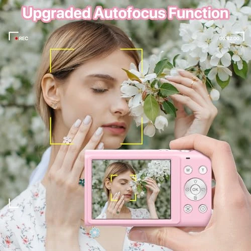 Digital Camera with 4K Video and Autofocus, FJFJOPK