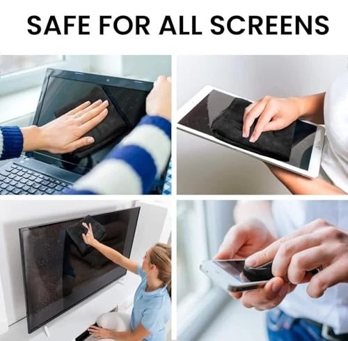 Screen Cleaner Spray Kit for Smart TV, LCD, LED, OLED - Streak-Free Cleaning, EVEO