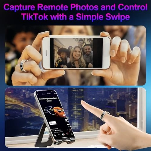 Smart Ring Health Tracker with Display Screen and Touch Button — Smart Ring, Evelame