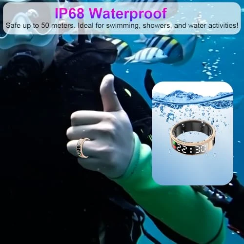 Smart Ring Health Tracker with Display Screen and Touch Button — Smart Ring, Evelame