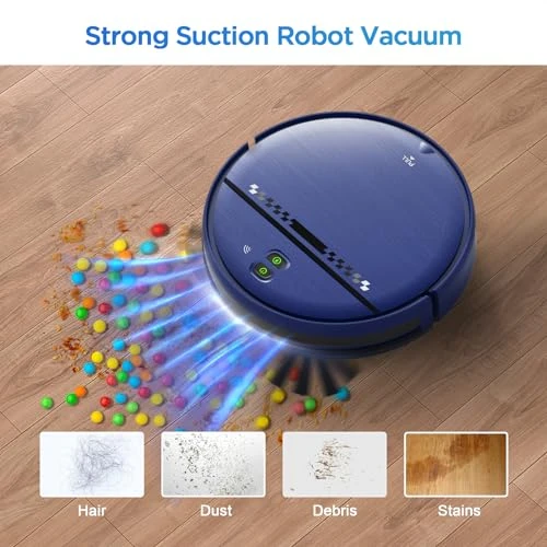 2-in-1 Robot Vacuum and Mop Combo for Pet Hair, Hard Floor and Carpet — Robot Vacuum, ZC WAS