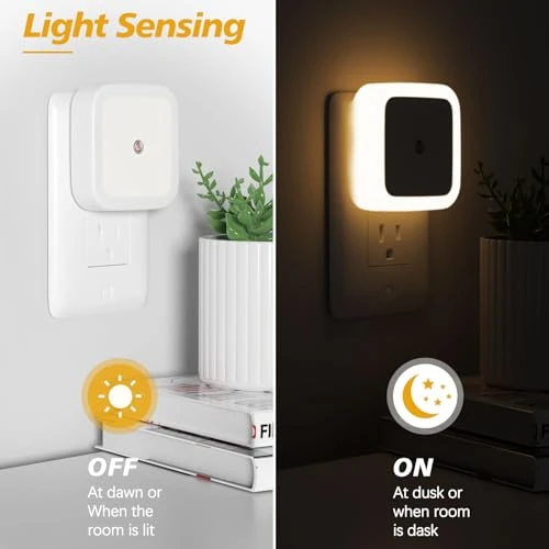 Dusk to Dawn Sensor LED Night Light 4-Pack, Sujeet