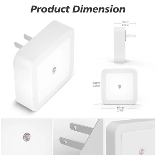 Dusk to Dawn Sensor LED Night Light 4-Pack, Sujeet