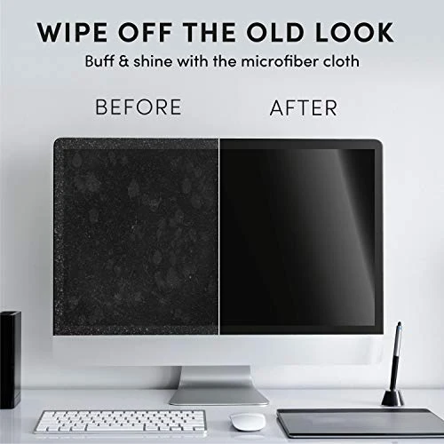 Electronic Screen Cleaner Wipes [2 Pack x40] with Microfiber Cloth, EVEO