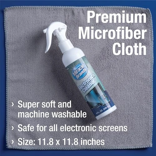 Electronics Cleaning Spray with Microfiber Towel - Safe for Screens & Devices, Miracle Brands