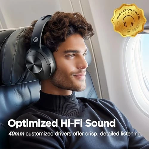Hybrid Active Noise Cancelling Headphones with HD Sound — Wireless Earbuds, Vibeadio