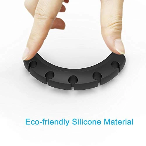 Silicone Cable Clips Organizer with 3M Adhesive - 2 Pack (5 & 3 Slots), INCHOR