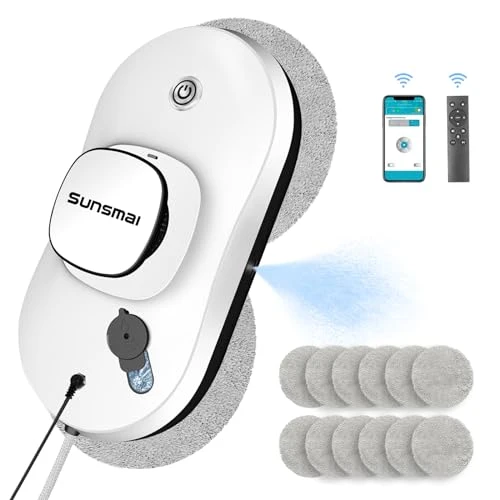 Smart Window Cleaner Robot with Automatic Water Spray — Window Cleaning Robot, SUNSMAI