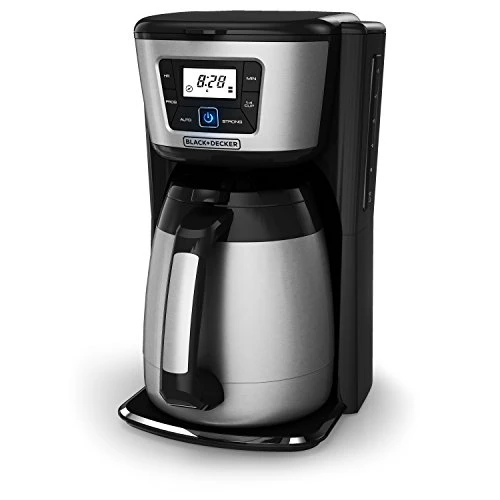 12-Cup Thermal Coffee Maker with Stainless Steel Carafe, BLACK+DECKER