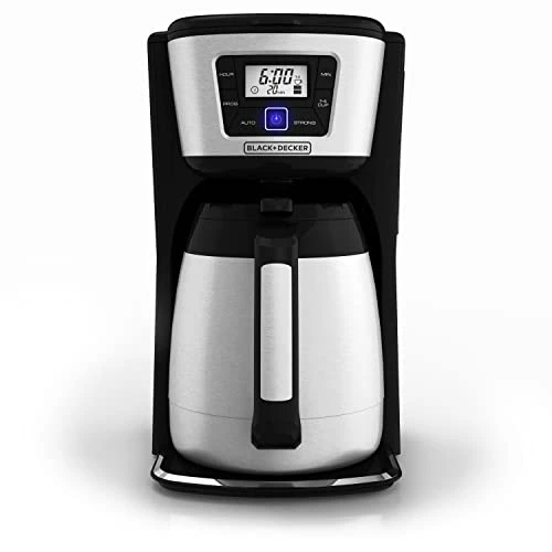 12-Cup Thermal Coffee Maker with Stainless Steel Carafe, BLACK+DECKER