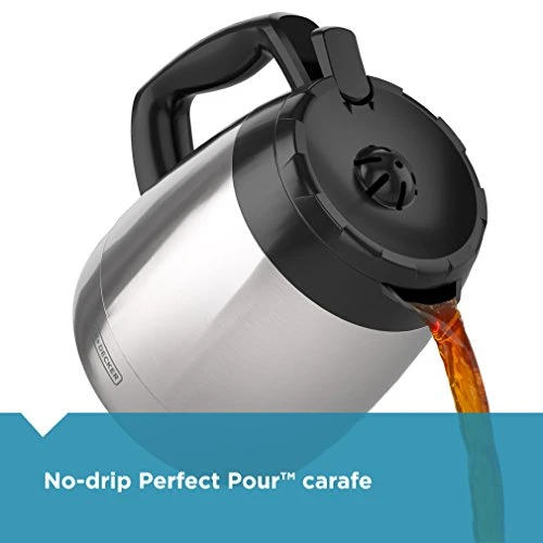 12-Cup Thermal Coffee Maker with Stainless Steel Carafe, BLACK+DECKER