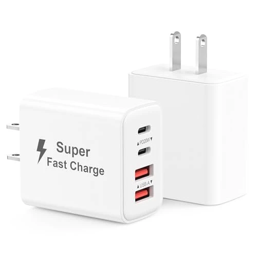 40W 4-Port USB C Fast Charger Block, MateStar