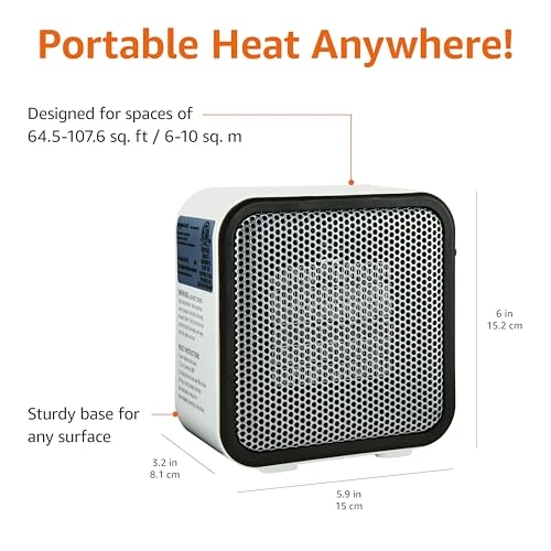 Ceramic Space Heater, Amazon Basics