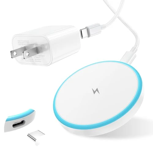 Magnetic Wireless Charger for iPhone and AirPods with 20W Power Adapter, AIOXQNL&