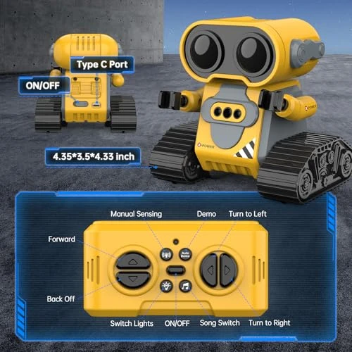 Remote Control Robot Toy with Gesture Sensing and Auto-Demo — Robot Pet, Hamourd