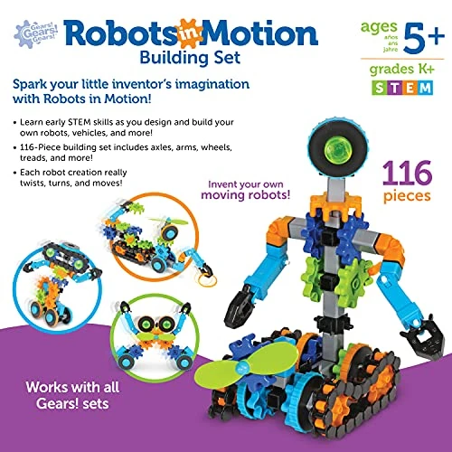 STEM Robots Building Set - 116 Pieces, Ages 5+, Robot Toy — STEM Toys, Learning Resources