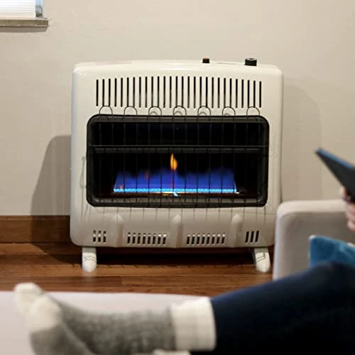 30,000 BTU Vent Free Blue Flame Natural Gas Heater - Wall Mount Space Heater, Mr. Heater