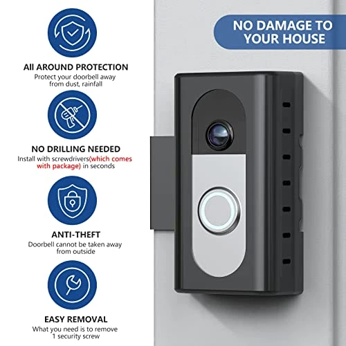 Anti-Theft Video Doorbell Mount for Ring/Blink Doorbells — Video Doorbell, KIMILAR