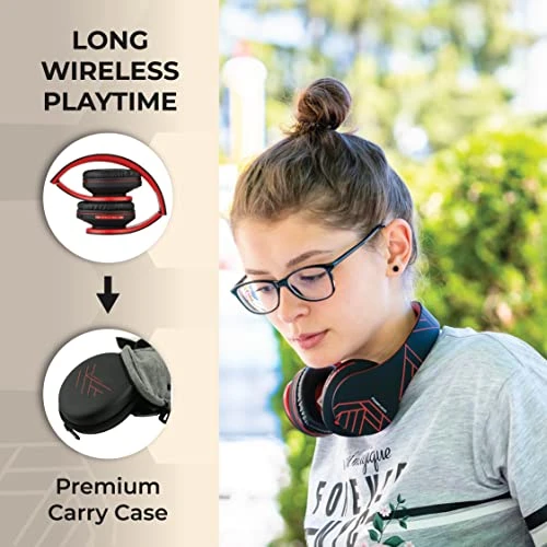 Bluetooth Over-Ear Headphones — Wireless Earbuds, PowerLocus