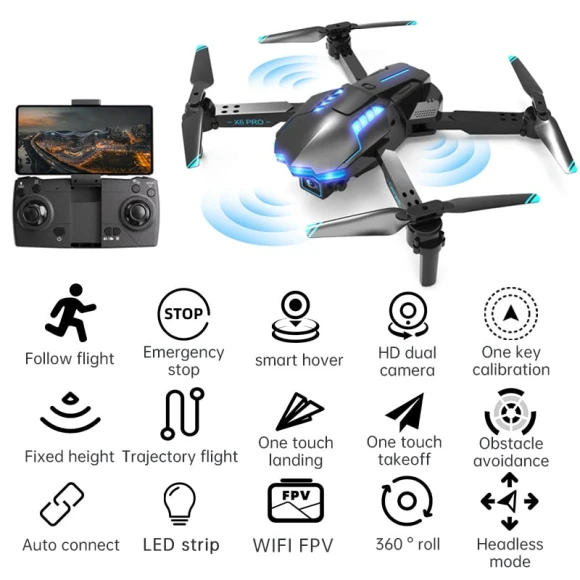 Foldable FPV Drone with 1080P Camera — Drone, HONIVON